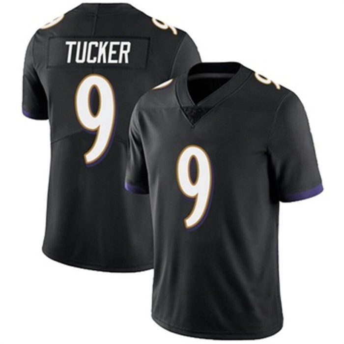 B.Ravens #9 Justin Tucker Black Limited Alternate Vapor Untouchable Jersey Stitched American Football Jerseys