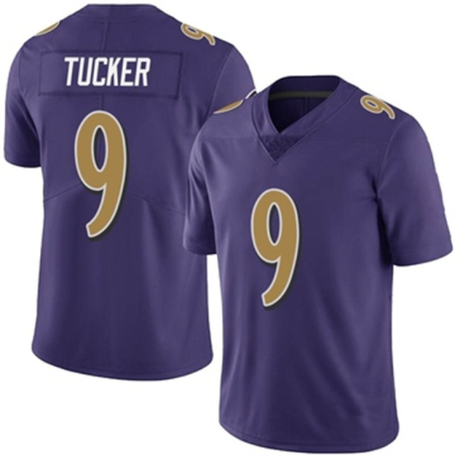 B.Ravens #9 Justin Tucker Purple Limited Team Color Vapor Untouchable Jersey Stitched American Football Jerseys