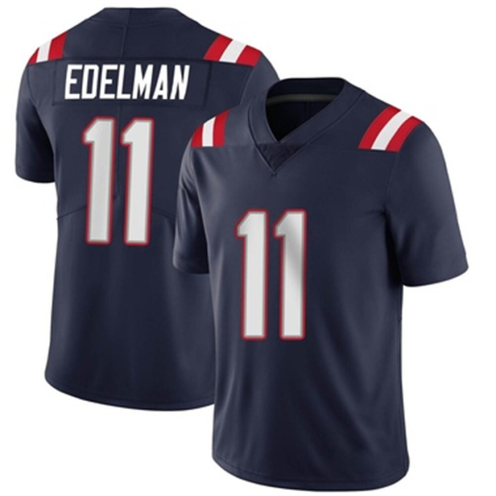 NE.Patriots #11 Julian Edelman Team Color Vapor Untouchable Jersey Navy Limited Stitched American Football Jerseys