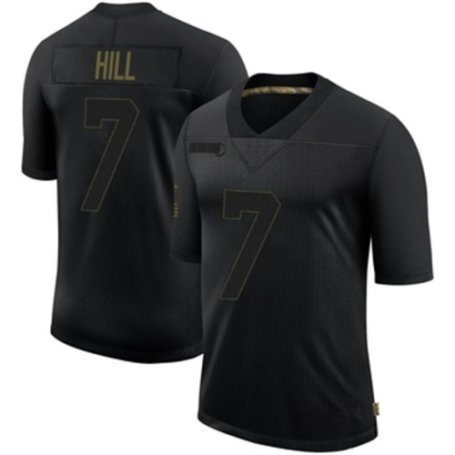 NO.Saints #7 Taysom Hill Black Limited 2020 Salute To Service Jersey Stitched American Football Jerseys