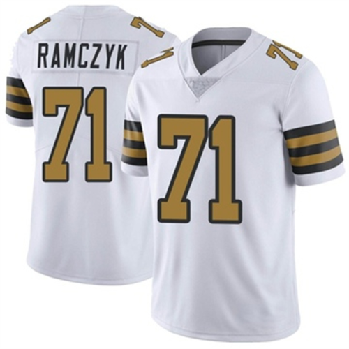 NO.Saints #71 Ryan Ramczyk White Limited Team Color Vapor Untouchable Jersey Stitched American Football Jerseys