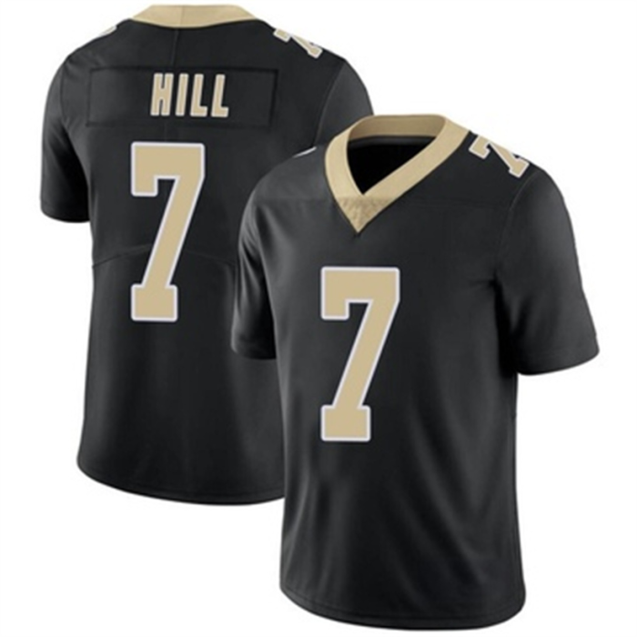 NO.Saints #7 Taysom Hill Black Limited Team Color Vapor Untouchable Jersey Stitched American Football Jerseys