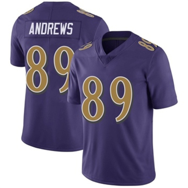 B.Ravens #89 Mark Andrews Purple Limited Alternate Vapor Untouchable Jersey Stitched American Football Jerseys