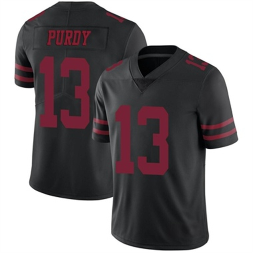 SF.49ers #13 Brock Purdy Alternate Vapor Untouchable Jersey Black Limited Stitched American Football Jerseys