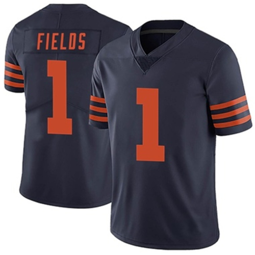 C.Bears #1 Justin Fields Alternate Vapor Untouchable Jersey Navy Blue Limited Stitched American Football Jerseys Wholesale