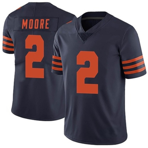 C.Bears #2 DJ Moore Alternate Vapor Untouchable Jersey Navy Blue Limited Stitched American Football Jerseys Wholesale