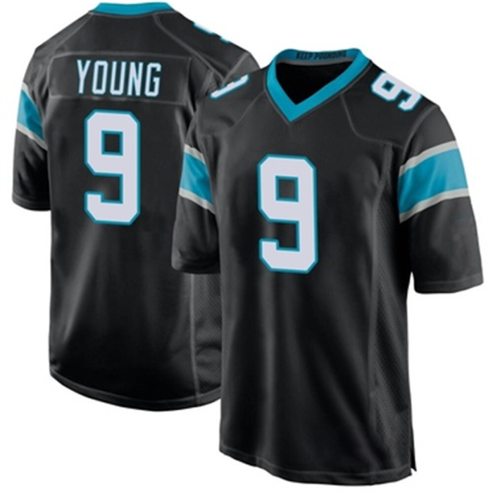 C.Panthers #9 Bryce Young Team Color Jersey Black Game Stitched American Football Jerseys Wholesale