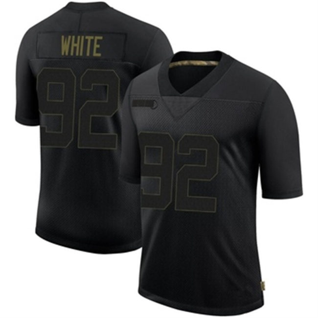 P.Eagles #92 Reggie White Black Limited 2020 Salute To Service Jersey Stitched American Football Jerseys Wholesale