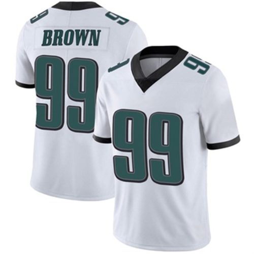 P.Eagles #99 Jerome Brown White Limited Vapor Untouchable Jersey Stitched American Football Jerseys Wholesale