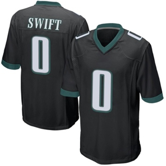 P.Eagles #0 DAndre Swift Black Game Alternate Jersey Stitched American Football Jerseys Wholesale