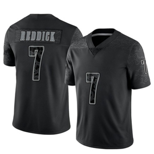 P.Eagles #7 Haason Reddick Black Limited Reflective Jersey Stitched American Football Jerseys Wholesale