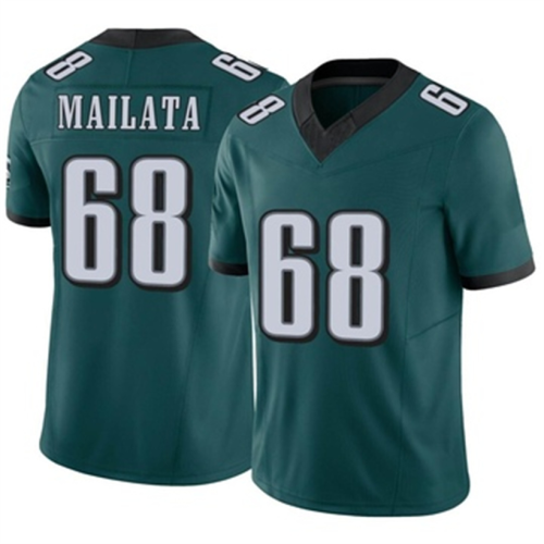 P.Eagles #68 Jordan Mailata Green Limited Vapor FUSE Jersey Stitched American Football Jerseys Wholesale