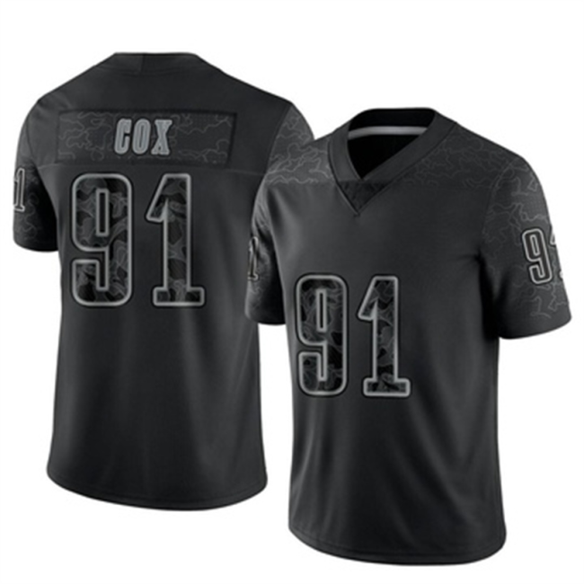 P.Eagles #91 Fletcher Cox Black Limited Reflective Jersey Stitched American Football Jerseys Wholesale