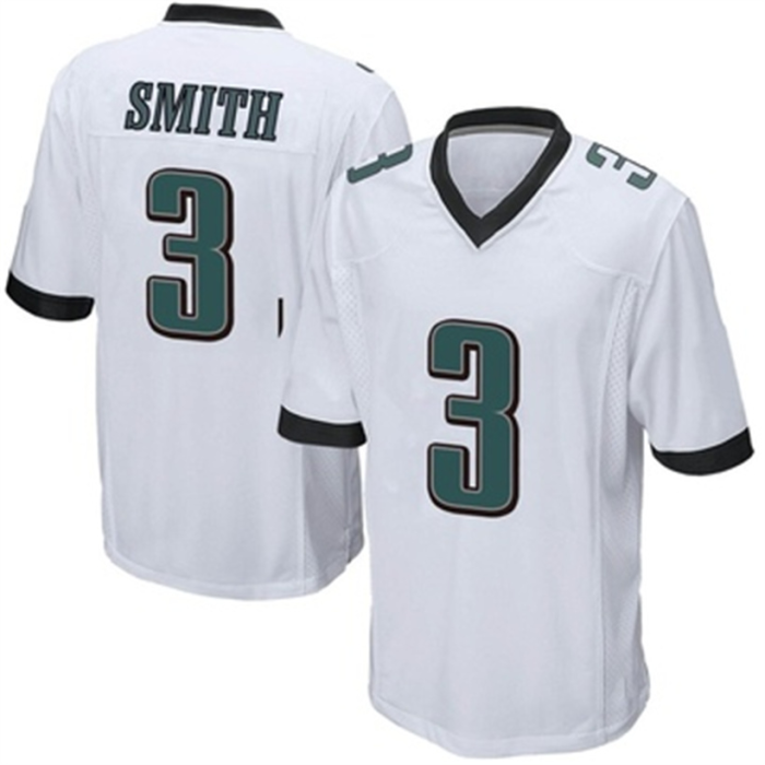 P.Eagles #3 Nolan Smith White Game Jersey Stitched American Football Jerseys Wholesale