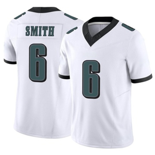 P.Eagles #6 DeVonta Smith White Limited Vapor FUSE Jersey Stitched American Football Jerseys Wholesale