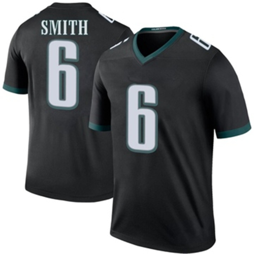 P.Eagles #6 DeVonta Smith Black Legend Color Rush Jersey Stitched American Football Jerseys Wholesale