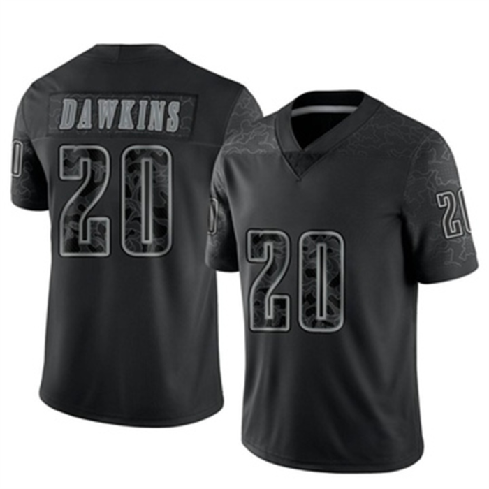 P.Eagles #20 Brian Dawkins Black Limited Reflective Jersey Stitched American Football Jerseys Wholesale