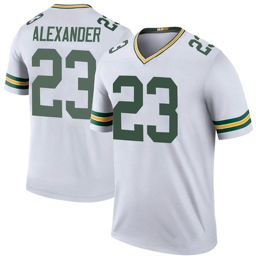 GB.Packers #23 Jaire Alexander White Legend Color Rush Jersey Stitched American Football Jerseys Wholesale