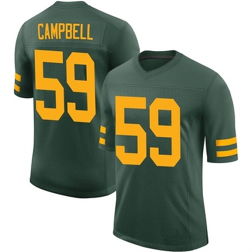 GB.Packers #59 DeVondre Campbell Green Limited Alternate Vapor Jersey Stitched American Football Jerseys Wholesale