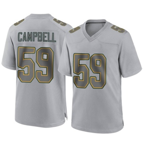 GB.Packers #59 DeVondre Campbell Gray Game Atmosphere Fashion Jersey Stitched American Football Jerseys Wholesale