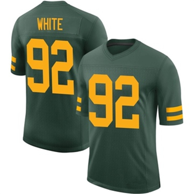 GB.Packers #92 Reggie White Green Limited Alternate Vapor Jersey Stitched American Football Jerseys Wholesale