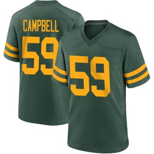 GB.Packers #59 DeVondre Campbell Green Game Alternate Jersey Stitched American Football Jerseys Wholesale