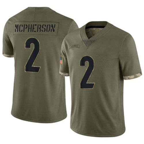 C.Bengals #2 Evan McPherson Olive 2022 Salute To Service Jersey Limited Stitched American Football Jerseys Wholesale