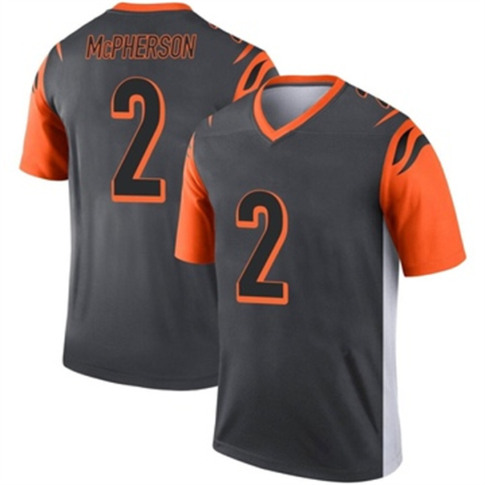 C.Bengals #2 Evan McPherson Silver Jersey Legend Stitched American Football Jerseys Wholesale