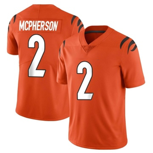 C.Bengals #2 Evan McPherson Orange Vapor Untouchable Jersey Limited Stitched American Football Jerseys Wholesale