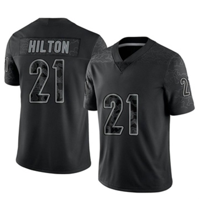 C.Bengals #21 Mike Hilton Black Reflective Jersey Limited Stitched American Football Jerseys Wholesale