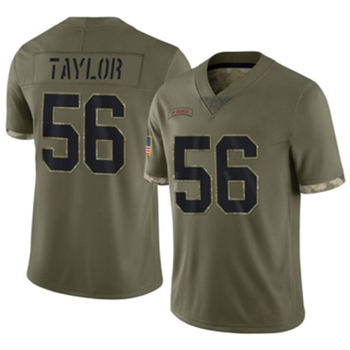 NY.Giants #56 Lawrence Taylor 2022 Salute To Service Jersey Olive Limited Stitched American Football Jerseys Wholesale