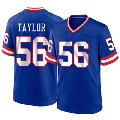 NY.Giants #56 Lawrence Taylor Classic Jersey Royal Game Stitched American Football Jerseys Wholesale