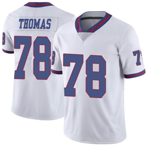 NY.Giants #78 Andrew Thomas Color Rush Jersey White Limited Stitched American Football Jerseys Wholesale