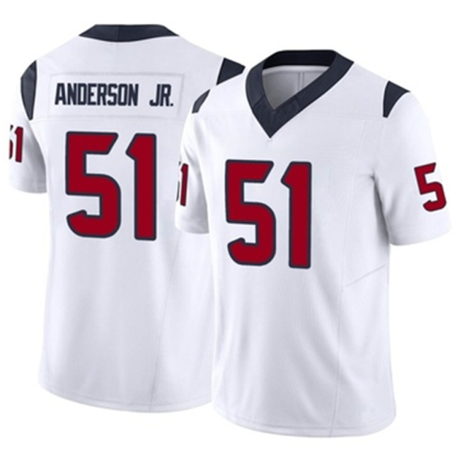 H.Texans #51 Will Anderson Jr White Vapor FUSE Jersey Limited Stitched American Football Jerseys Wholesale