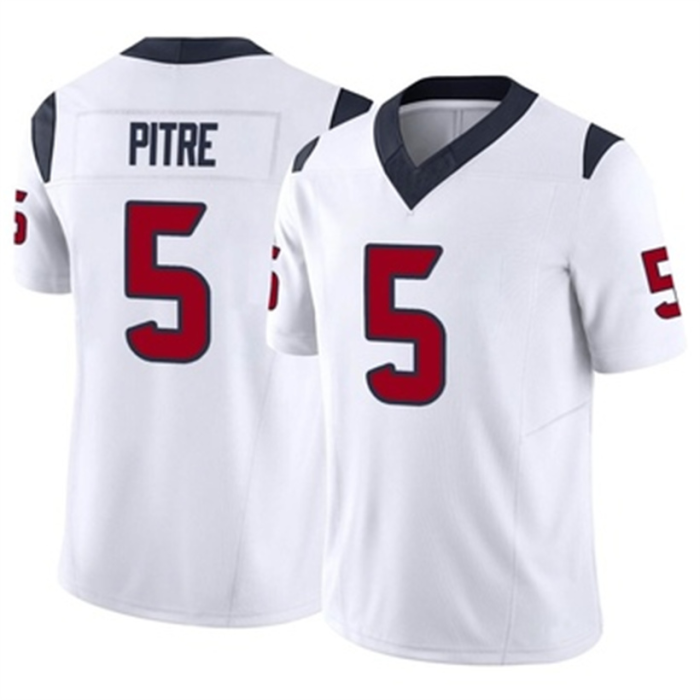 H.Texans #3 Jalen Pitre White Vapor FUSE Jersey Limited Stitched American Football Jerseys Wholesale