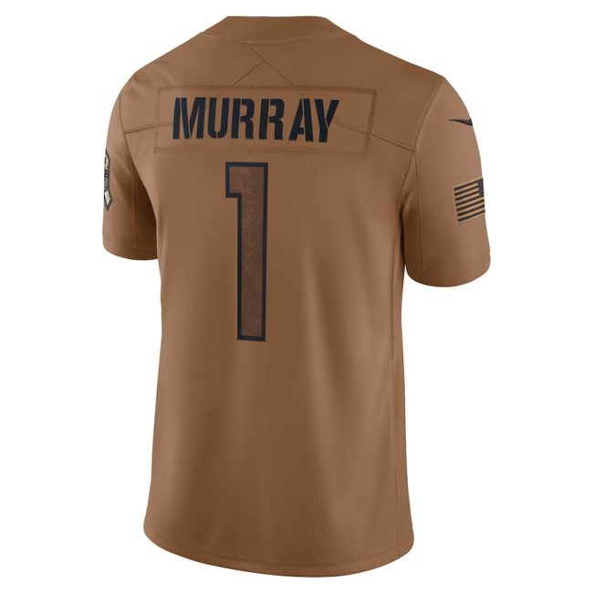 A.Cardinal #1 Kyler Murray Brown 2023 Salute To Service Limited Jersey Stitched American Football Jerseys Wholesale