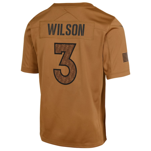 C.Bengals #3 Russell Wilson Brown 2023 Salute To Service Limited Jersey Stitched American Football Jerseys Wholesale