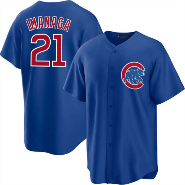 Chicago Cubs #21 Shōta Imanaga Blue Cool Base Stitched Baseball Jersey