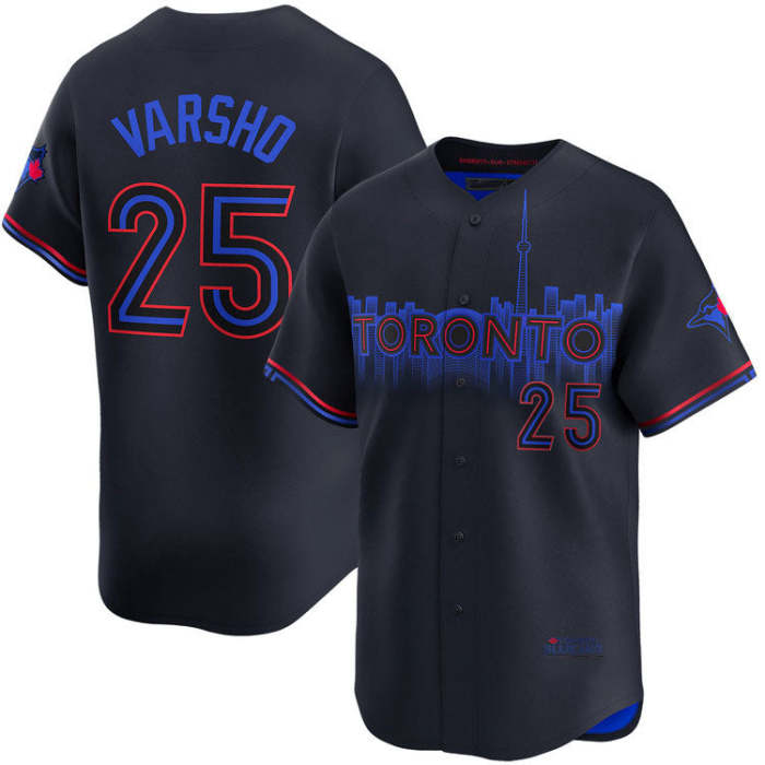 Toronto Blue Jays #25 Daulton Varsho City Connect Limited Jersey Baseball Jersey