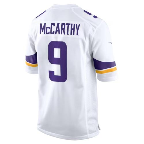 MN.Vikings #9 J.J. McCarthy White Game Jersey