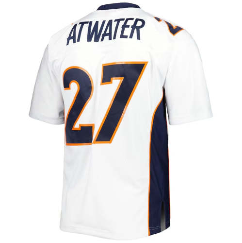 D.Broncos #27 Steve Atwater Mitchell & Ness Legacy Replica Jersey - White American Football Jerseys