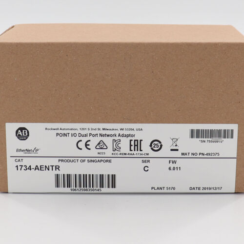Allen Bradley 1734-AENTR Ethernet Adapter POINT I/O Module US NEW