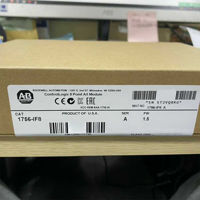 Allen Bradley 1756IF8 ControlLogix 8 Point A/I Module 1756-IF8 Ser A New Sealed