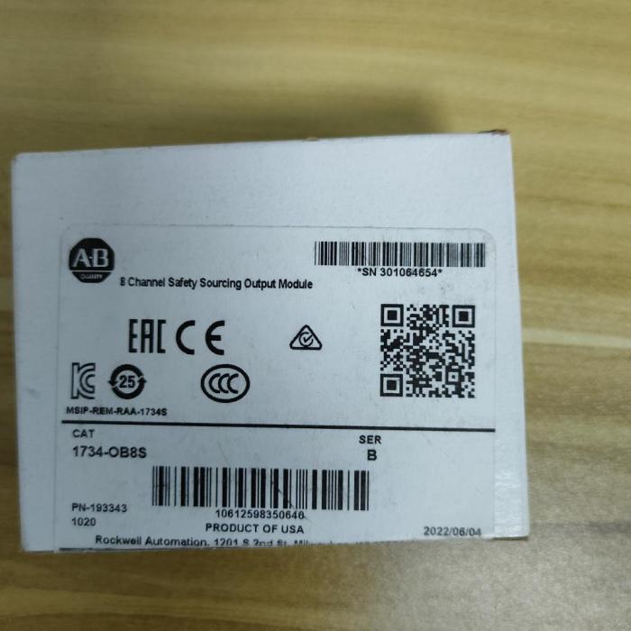 New Factory Sealed Allen Bradley AB 1734-OB8S SER B Point I/O Safety Output 2022