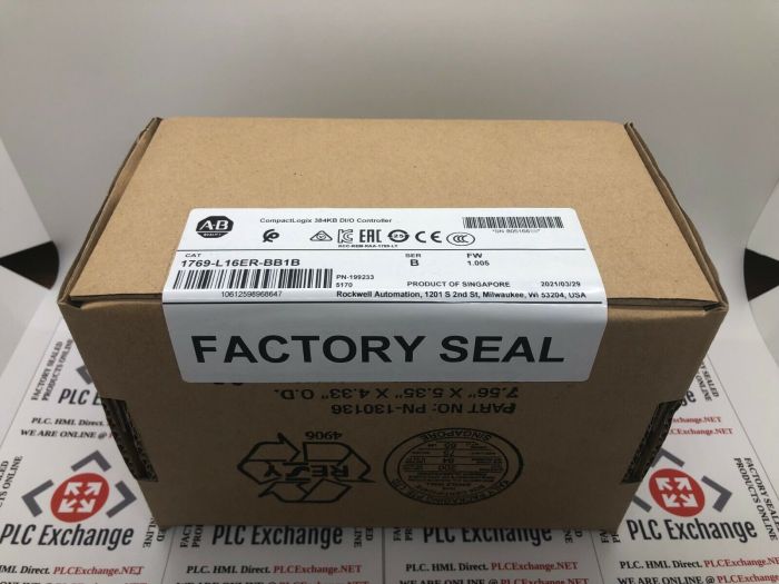 21-22 New 1769-L16ER-BB1B Allen-Bradley CompactLogix 384KB DI/O Controller 1PCS