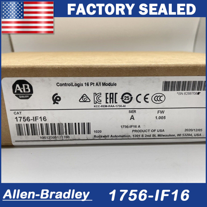 Allen-Bradley 1756-IF16 SER A ControlLogix 16 Pt Input Module New Factory Sealed