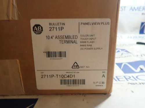 New Sealed Allen Bradley Panelview Plus 2711P-T10C4D1 10.4  Color