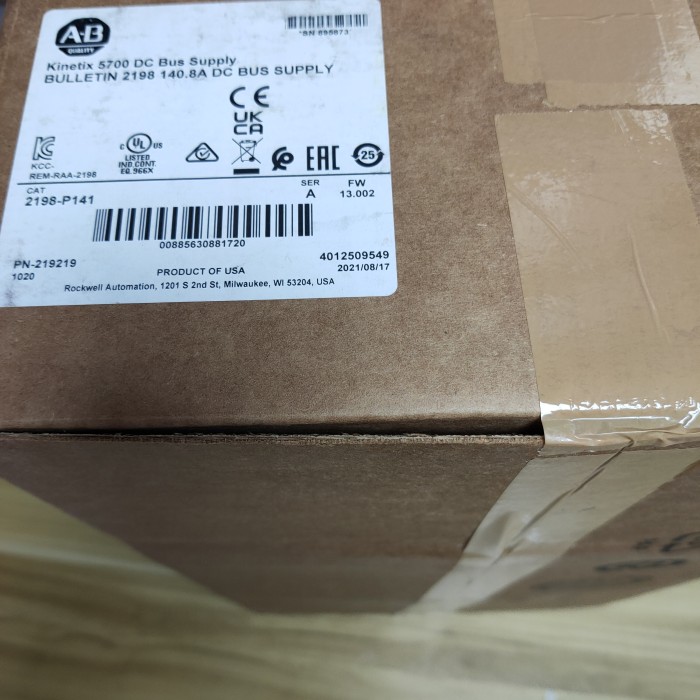 New Allen Bradley 2198-P141 SER A Kinetix 5700 DC Bus Supply Free Shipping