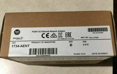 New Sealed AB 1734-AENT SER B POINT I/O Ethernet Network Adaptor 1734AENT