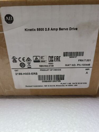 For Allen Bradley 2198-H003-ERS /A Kinetix 5500 Servo Drive 190-528V AC Read
